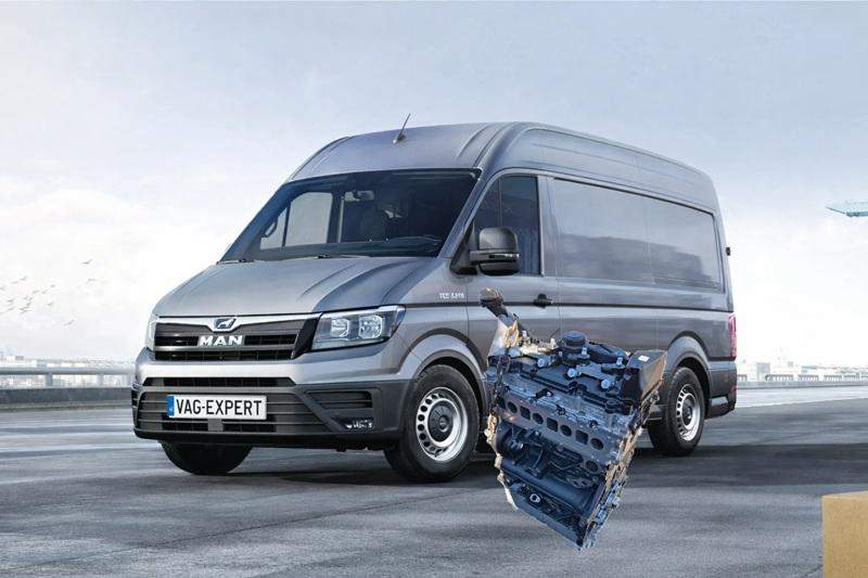 Wymiana silnika MAN TGE 2,0 TDI DMZ 65005046020 - usługa z materiałami i czynnościami obowiązkowymi