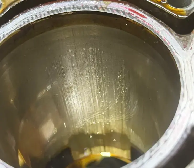 Gładź cylindra po zatarciu